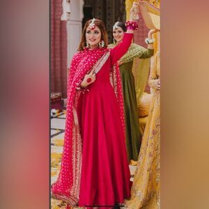 PAKISTANI DESIGNER ANARKALI FLARED DRESS INDIAN